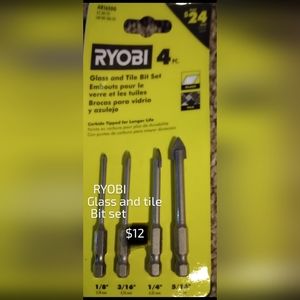 RYOBI glass and tile bit set